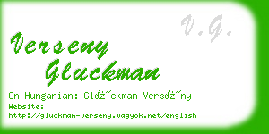 verseny gluckman business card